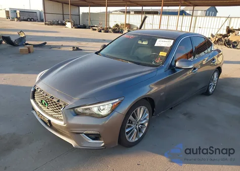 2018 Infiniti Q50 3.0T Luxe z USA, uszkodzony, nr VIN JN1EV7AP9JM592278